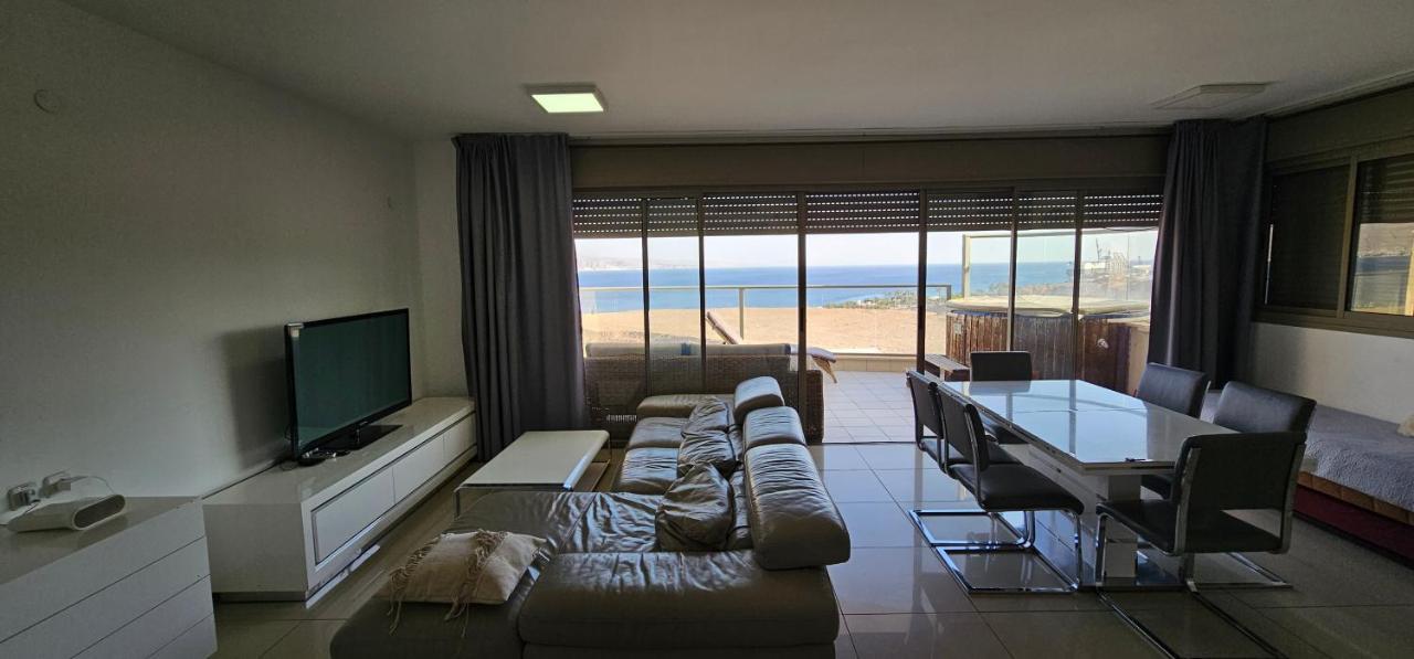 Top-Luxury Exclusive Аpt With Jacuzzi In Front Of The Sea Ελάτ Εξωτερικό φωτογραφία