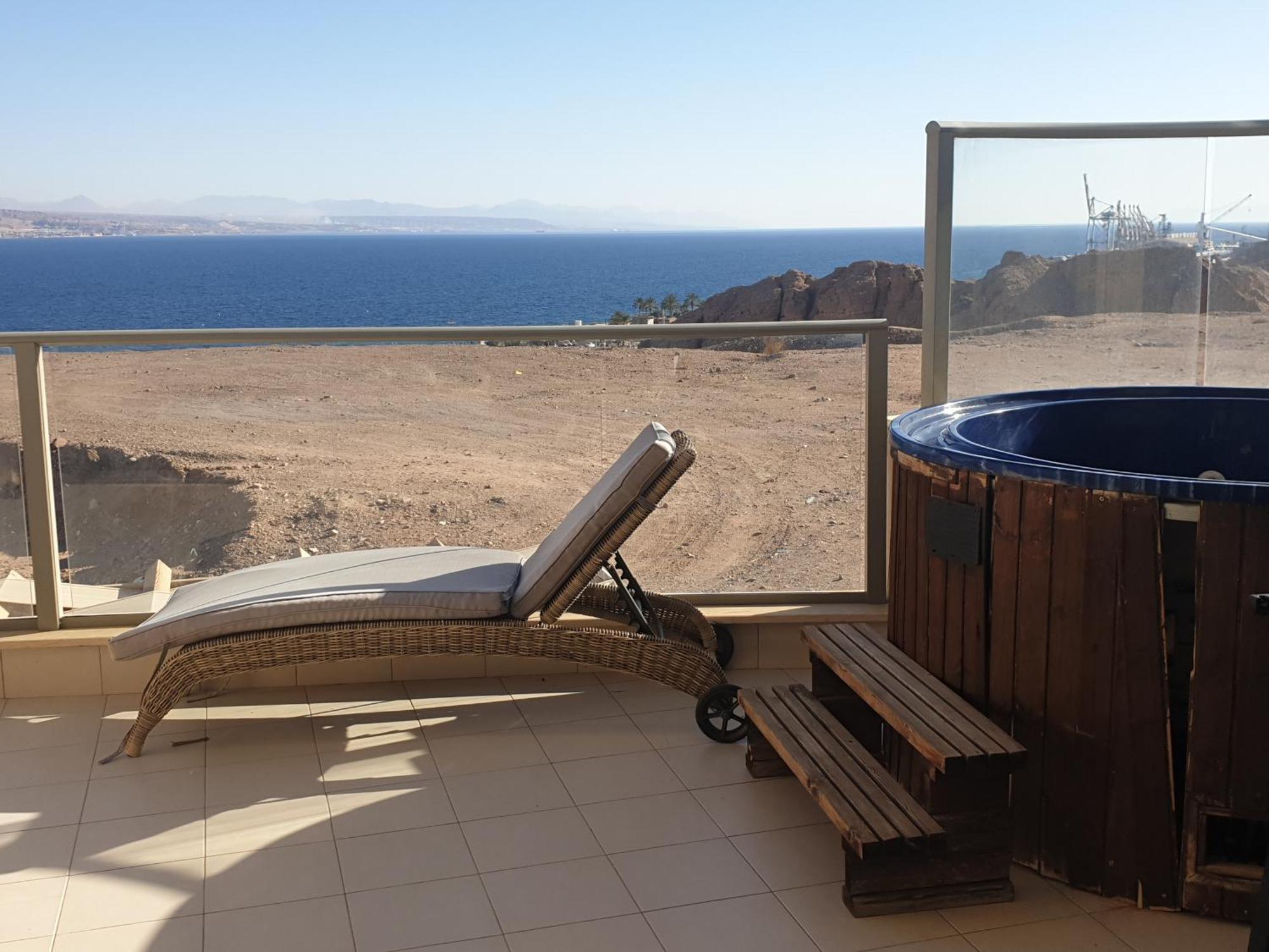 Top-Luxury Exclusive Аpt With Jacuzzi In Front Of The Sea Ελάτ Εξωτερικό φωτογραφία